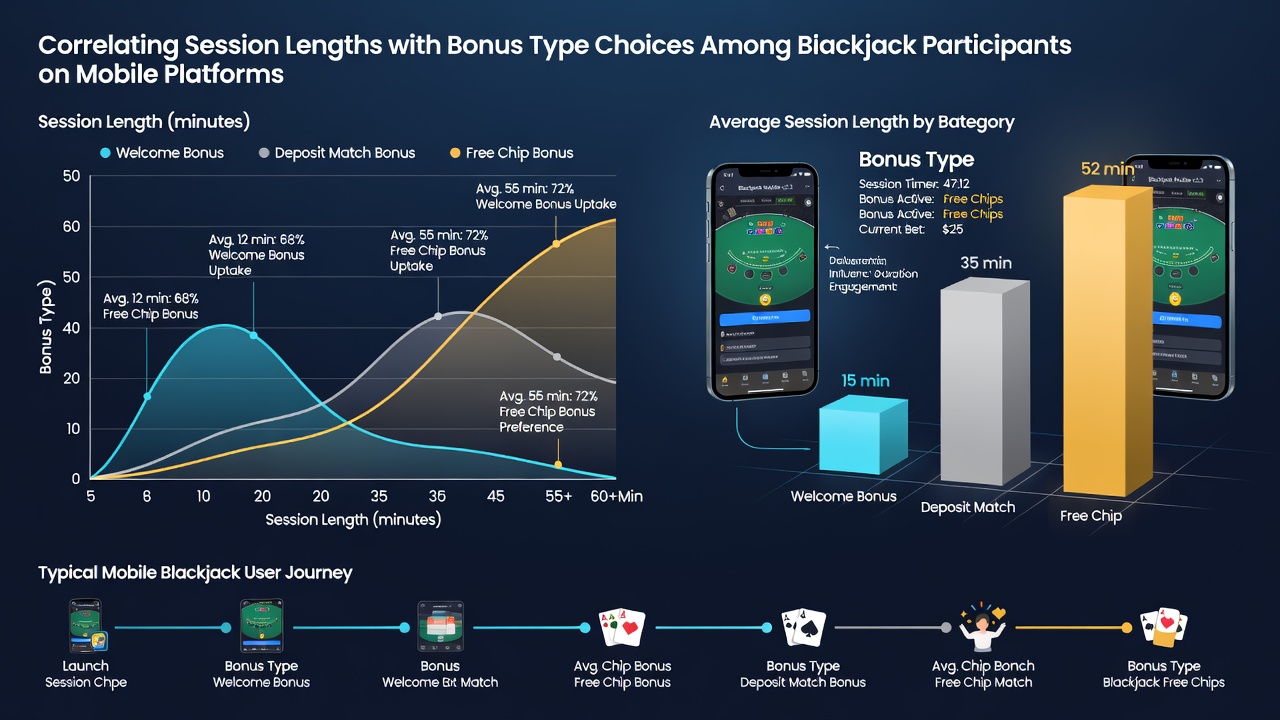 Heatmap van mobiele blackjack sessies met bonusactiviteit in juli 2026