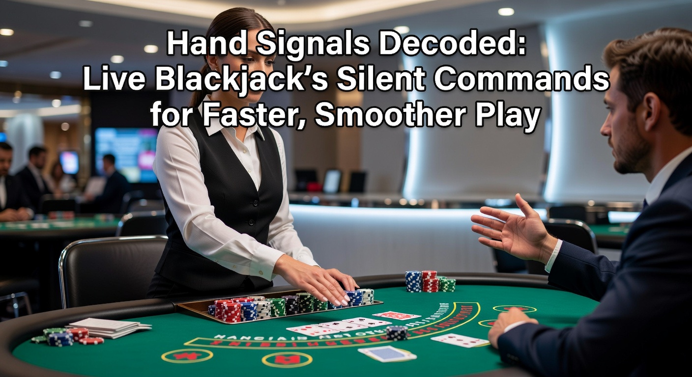 Speler maakt handgebaar aan live blackjacktafel; dealer reageert snel op tap-signaal voor hit