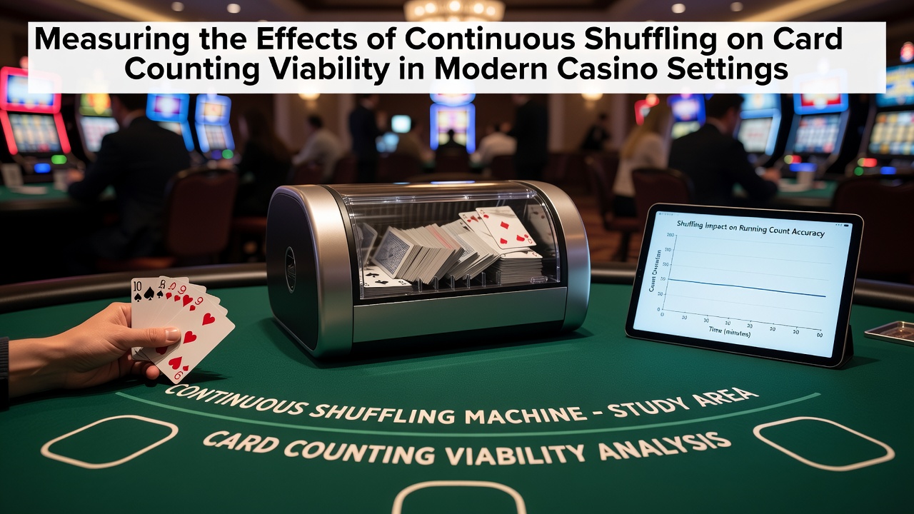 Continue shuffling machine in actie aan een blackjack tafel in een modern casino