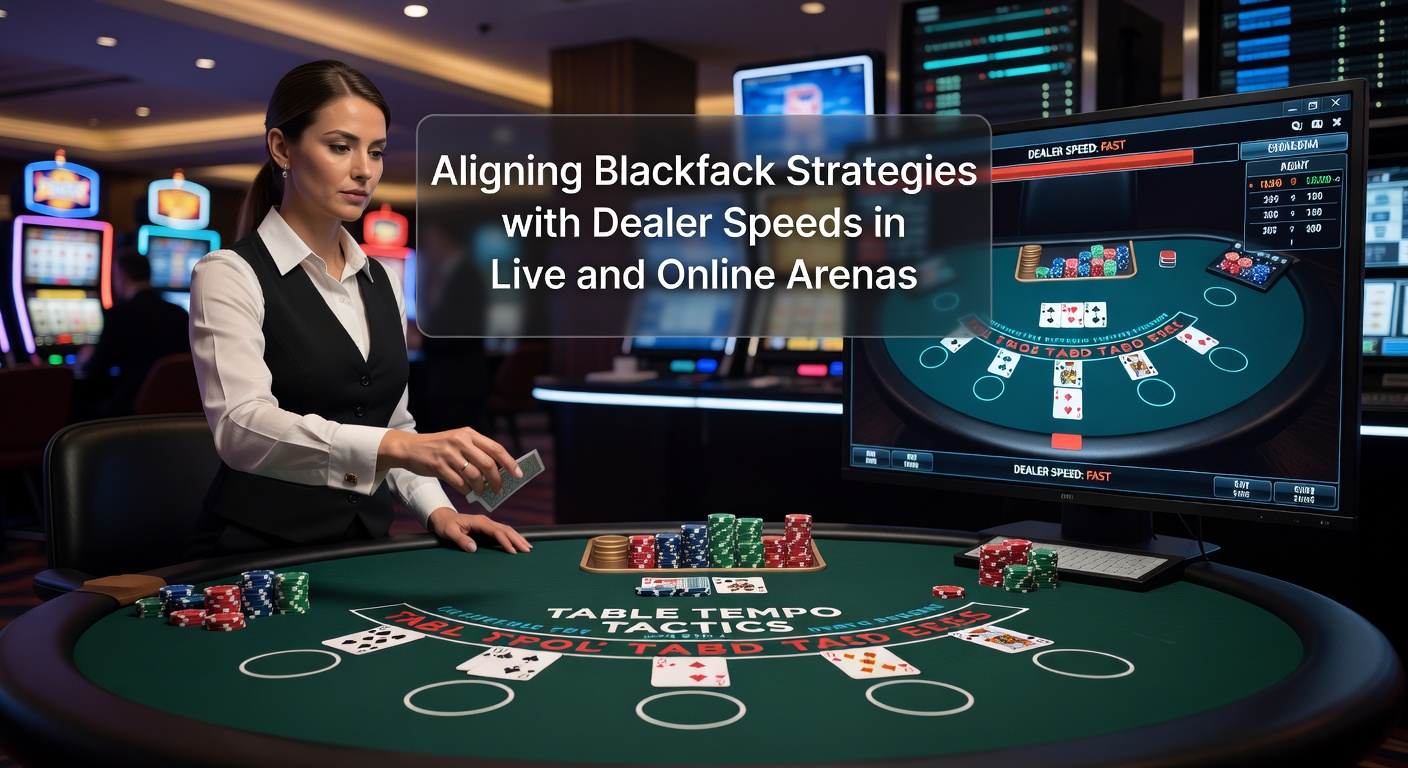 Dealer bij een live blackjacktafel die kaarten uitdeelt met zichtbare klok op de achtergrond, illustrerend het belang van tempo in het spel